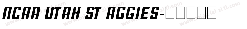 NCAA Utah St Aggies字体转换